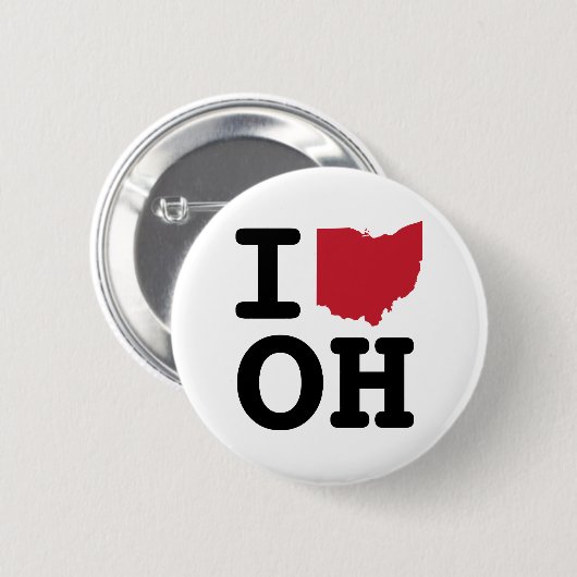 I Liebe-Ohio-Knopf Button (Vorne & Hinten)