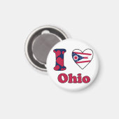 I Liebe Ohio Magnet (Vorderseite/Rückseite)