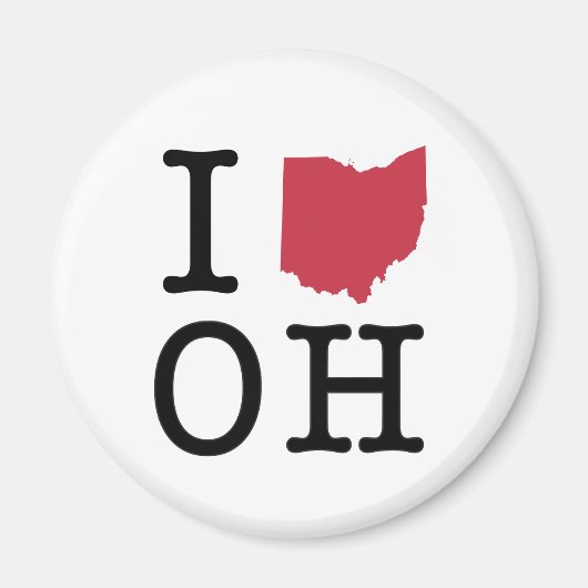 I Liebe Ohio Magnet (Vorne)