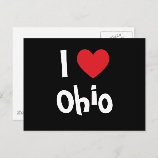 I Liebe Ohio Postkarte (Vorne/Hinten)