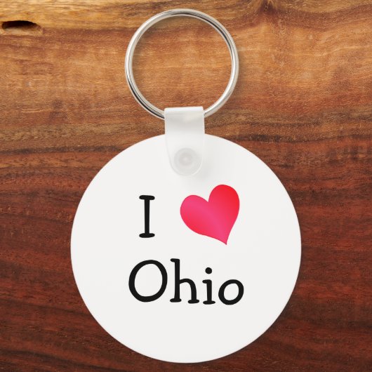 I Liebe Ohio Schlüsselanhänger (Vorderseite)