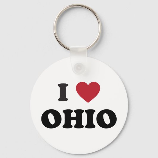 I Liebe Ohio Schlüsselanhänger (Vorderseite)