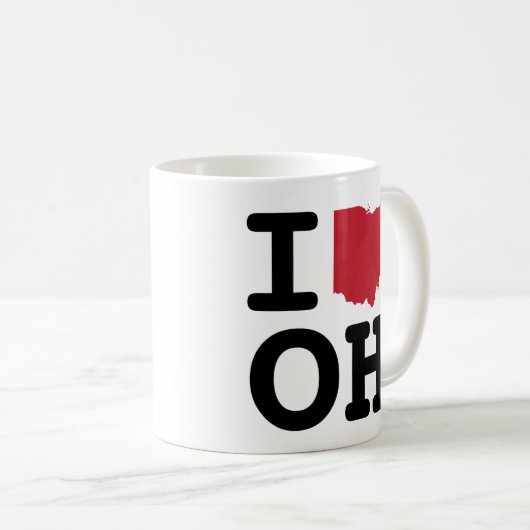 I Liebe-Ohio-Tasse Kaffeetasse (VorderseiteRechts)