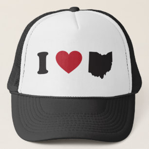 I Liebe Ohio Truckerkappe