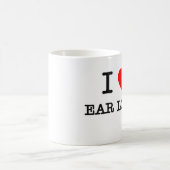 I Liebe-Ohr-Vorsprung Kaffeetasse (Mittel)