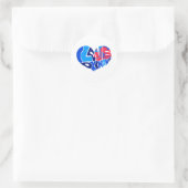 I Liebe Okinawa Runder Aufkleber (Tasche)