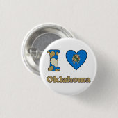 I Liebe Oklahoma Button (Vorne & Hinten)