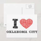 I Liebe Oklahoma City Postkarte (Vorne/Hinten)