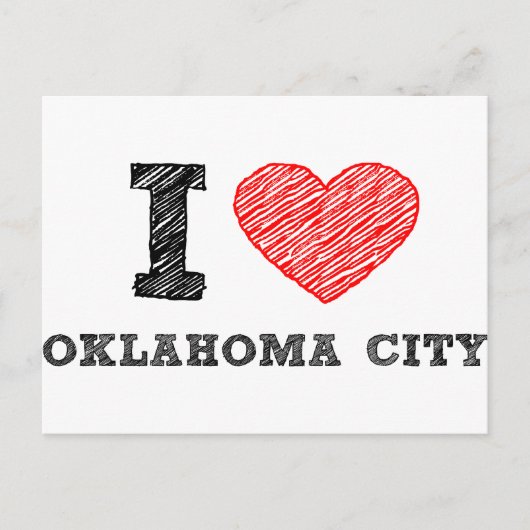 I Liebe Oklahoma City Postkarte (Vorderseite)