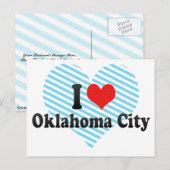 I Liebe Oklahoma City Postkarte (Vorne/Hinten)