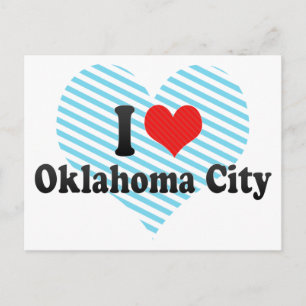 I Liebe Oklahoma City Postkarte