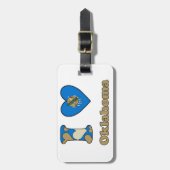 I Liebe Oklahoma Gepäckanhänger (Vorderseite vertikal)