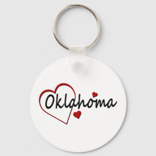 I Liebe Oklahoma Hearts Schlüsselanhänger