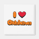 I Liebe Oklahoma Magnet (Vorne)