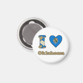I Liebe Oklahoma Magnet (Vorderseite/Rückseite)