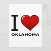 I LIEBE OKLAHOMA POSTKARTE (Vorderseite)