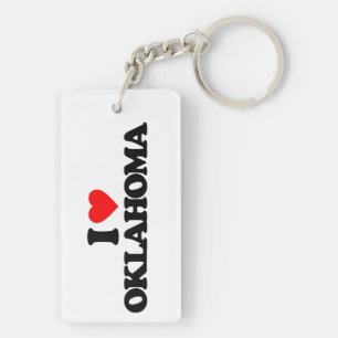 I LIEBE OKLAHOMA SCHLÜSSELANHÄNGER