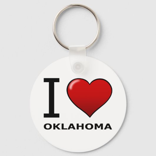 I LIEBE OKLAHOMA SCHLÜSSELANHÄNGER (Vorderseite)