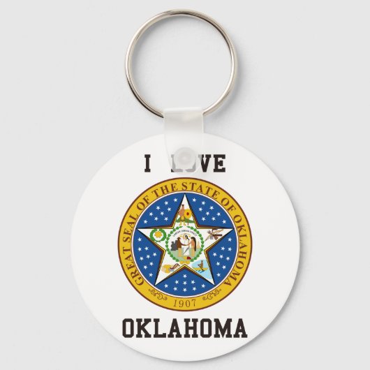 I Liebe Oklahoma Schlüsselanhänger (Vorderseite)