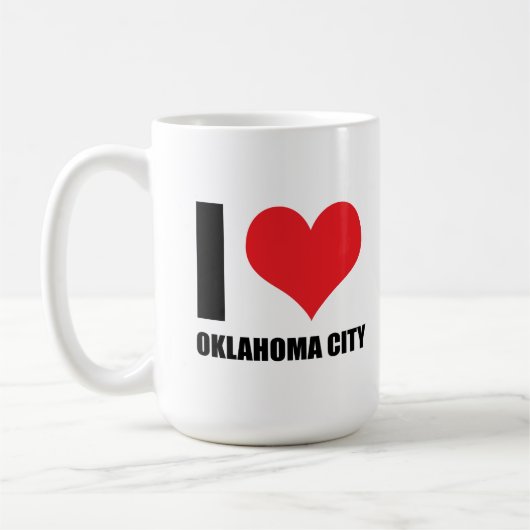 I Liebe Oklahoma Stadt Kaffeetasse (Links)