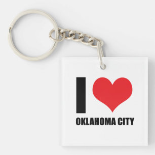 I Liebe Oklahoma Stadt Schlüsselanhänger