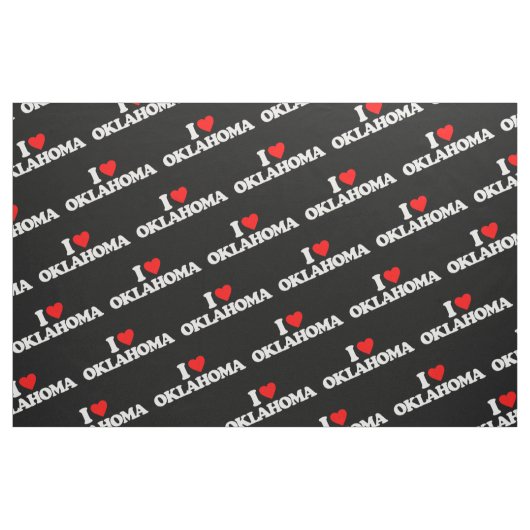 I LIEBE OKLAHOMA STOFF (Fat Quarter (45,7 x 55,9 cm))