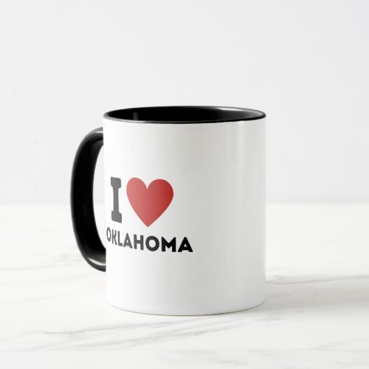 I Liebe Oklahoma Tasse (Vorderseite Links)