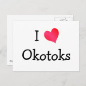 I Liebe Okotoks Postkarte (Vorne/Hinten)