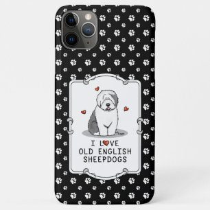 I Liebe Old English Sheepdogs (Gray 1) Niedlich OE Case-Mate iPhone Hülle
