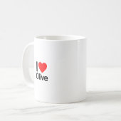 i Liebe Oliven Kaffeetasse (Vorderseite Links)
