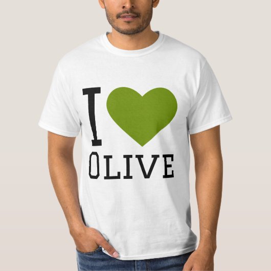 I Liebe Oliven T-Shirt (Vorderseite)