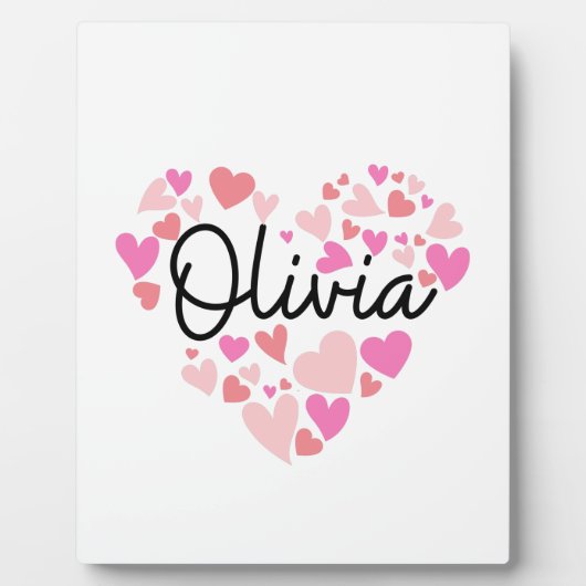 I Liebe Olivia Fotoplatte (Vorderseite)