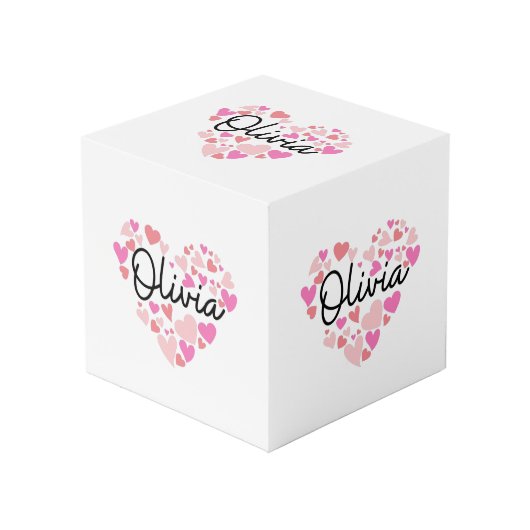 I Liebe Olivia Würfel (Vorderseite Schrägansicht)