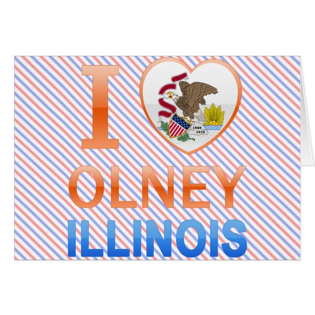 I Liebe Olney, IL (Vorderseite (Horizontal))