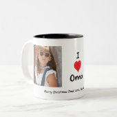 I Liebe Oma 2 Foto Anpassbare Tasse (Vorderseite Links)
