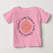 I Liebe Oma Baby T-shirt (Vorderseite)