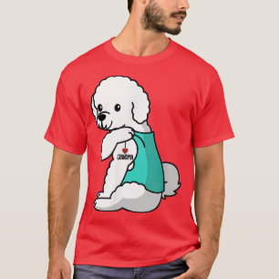 I Liebe Oma Tattoo Bichon Frise Dog  T-Shirt
