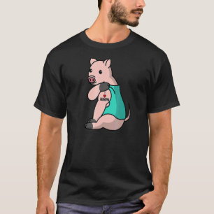 I Liebe Oma Tattoo Mini Pig Großmutter Haustier T-Shirt