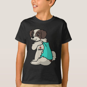 I Liebe Oma Tattoo Shih Tzu Großmutter Hund T-Shirt