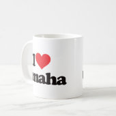 I Liebe Omaha Kaffeetasse (Vorderseite Links)
