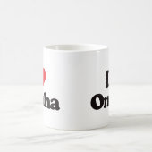 I Liebe Omaha Kaffeetasse (Mittel)
