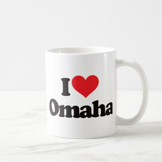 I Liebe Omaha Kaffeetasse (Rechts)