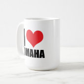 I Liebe Omaha Kaffeetasse (Vorderseite Links)