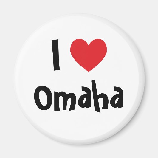 I Liebe Omaha Magnet (Vorne)