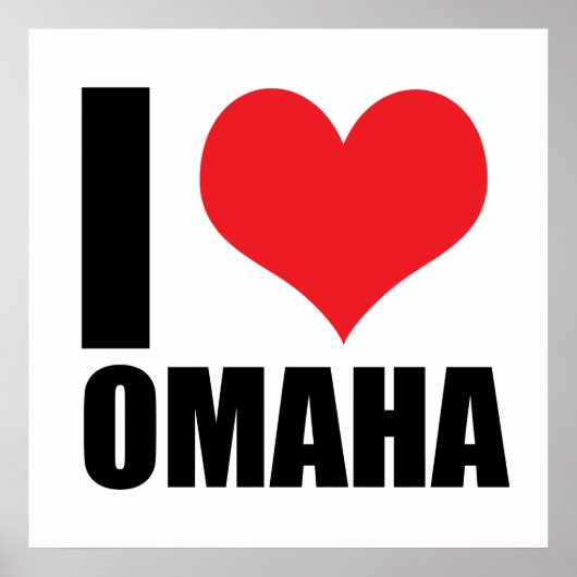 I Liebe Omaha Poster (Vorne)