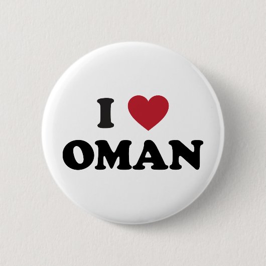 I Liebe Oman Button (Vorderseite)