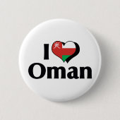 I Liebe Oman Flag Button (Vorderseite)