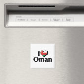 I Liebe Oman Flag Magnet (In Situ (Geschirrspüler))