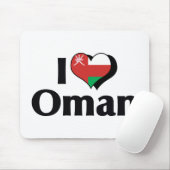 I Liebe Oman Flag Mousepad (Mit Mouse)