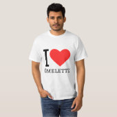 I Liebe Omelette T-Shirt (Vorne ganz)